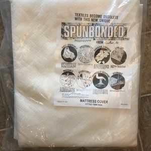 NEW Twin Spun Polypropylene Mattress Cover